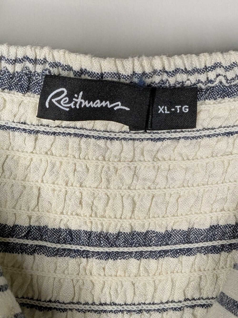 Reitman Linen Blend Striped Button Down Dress Size XL - Picture 4 of 6